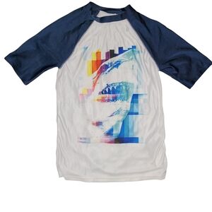 🏊🏿‍♂️Boys Size Lg 10/12 Short Sleeve Rashguard🏊🏽‍♂️